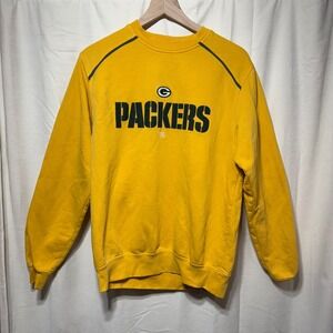 Green Bay Packers NFL Yellow Crewneck Sweatshirt Women's